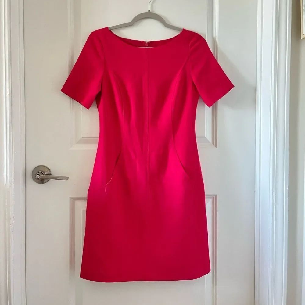 Eliza J Seamed Crepe Shift Dress- size 4